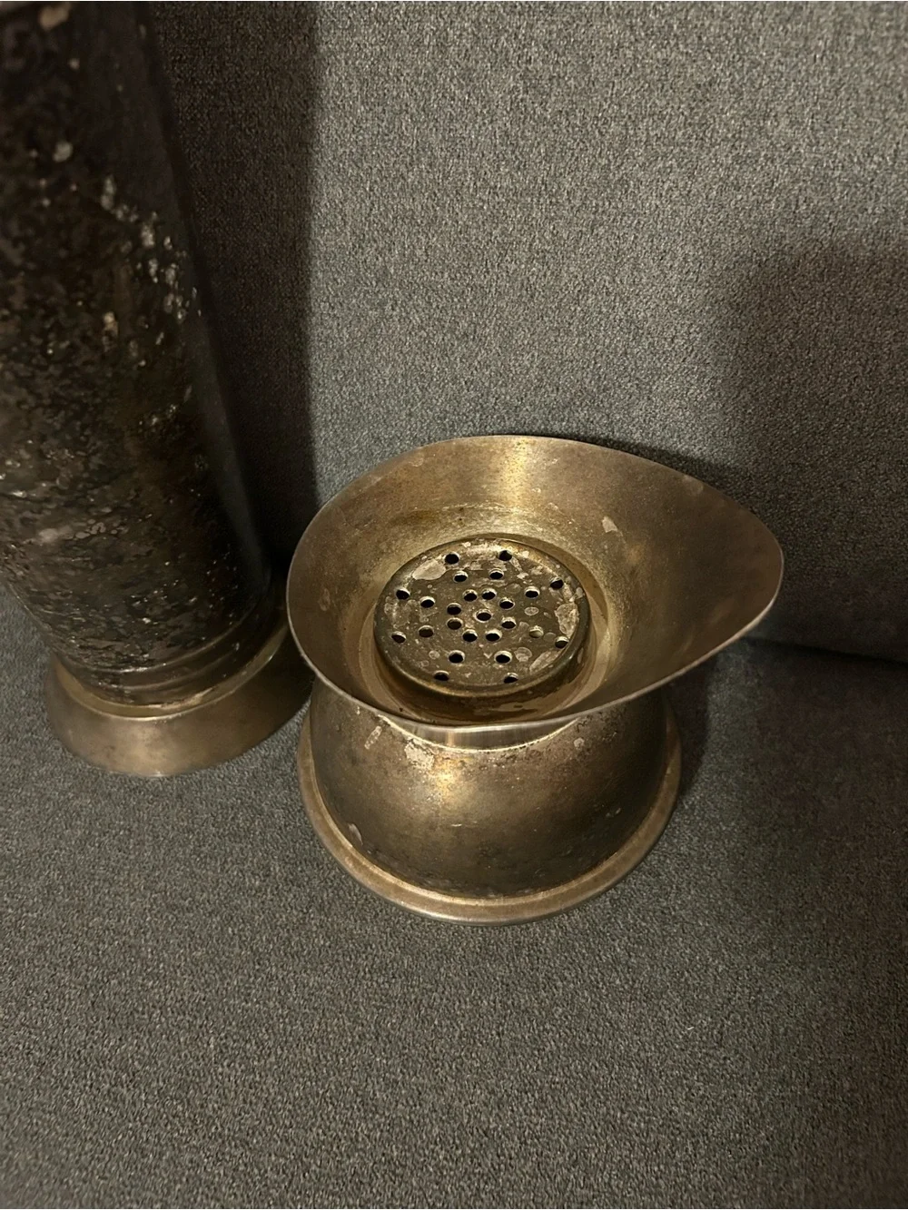 Pottery Barn Vintage Silver Plated Cocktail Shaker